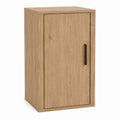 Medienschrank Eiche Natur aus Spanplatte rechteckig mit Drehtür 60 x 40 x 100 cm